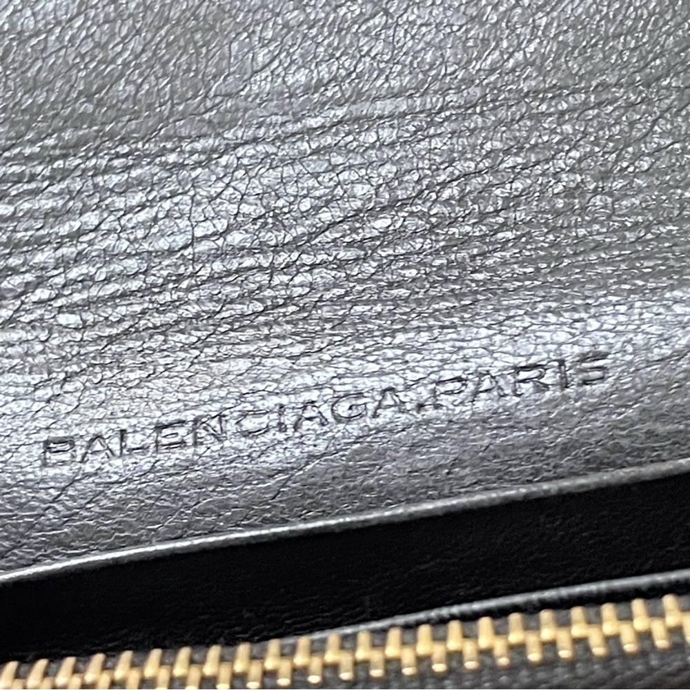 Balenciaga black leather city long snap wallet - Picture 13 of 13